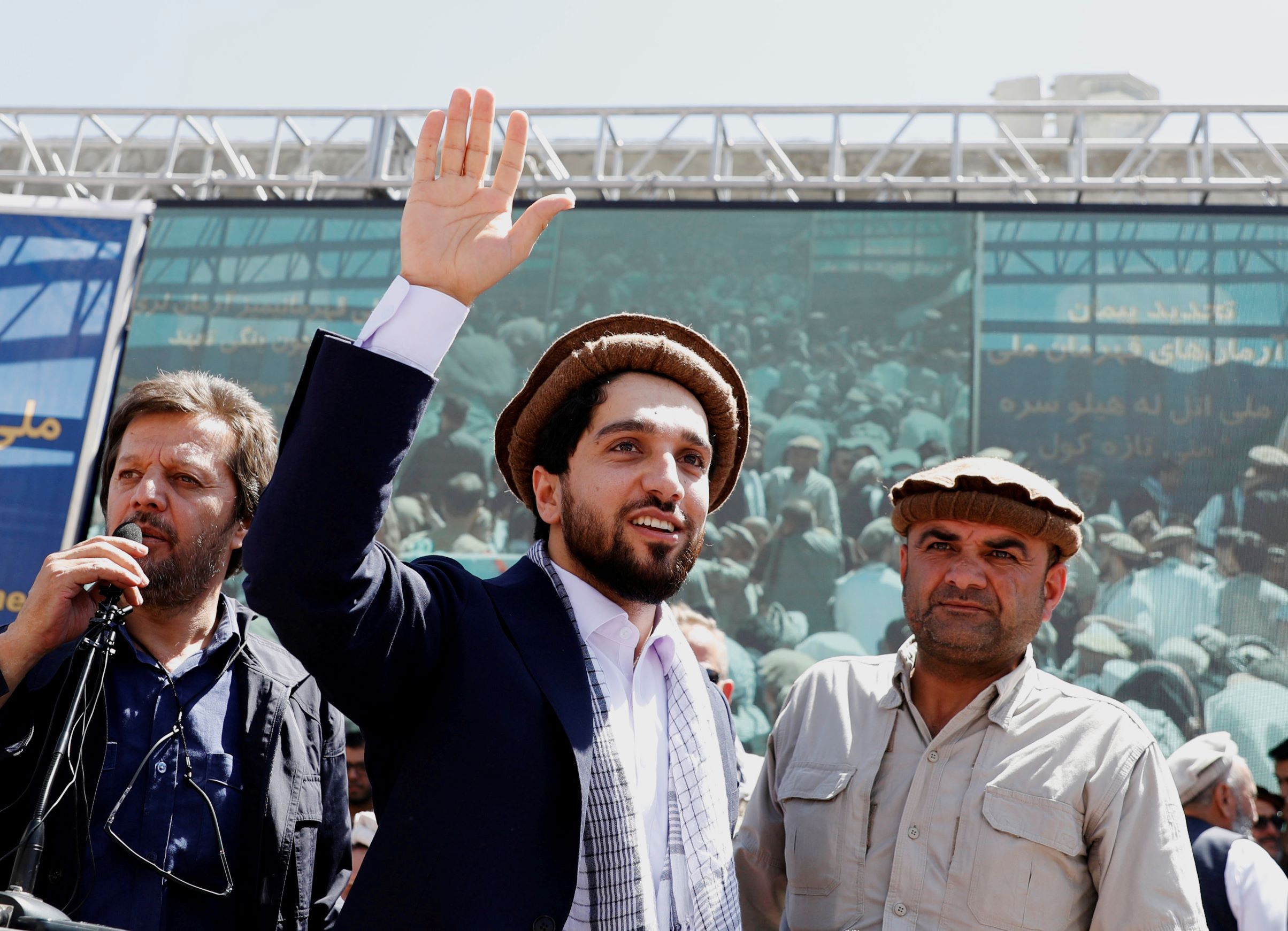Afghan opposition figure Ahmad Massoud.
