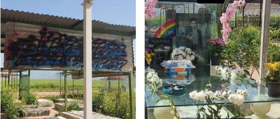 مادر کیان پیرفلک، کودک کشتهشده در ایذه از شعارنویسی حامیان خامنهای بر مزار کودکش خبر داد