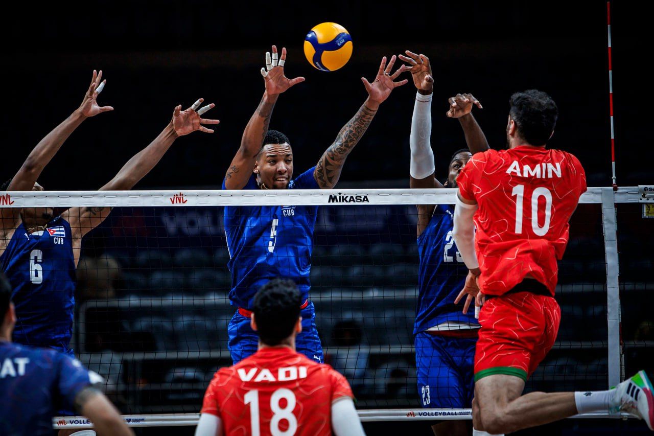 ایران ۱-۳ کوبا؛ رویای المپیک پاریس برای والیبال ایران کمرنگ‌تر شد