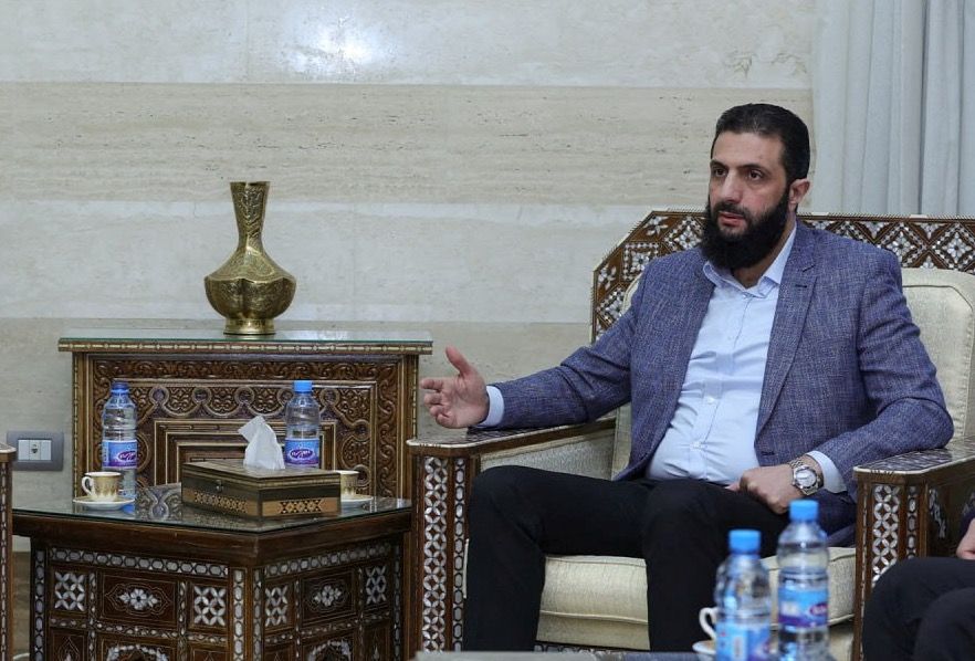 Hay'at Tahrir al-Sham (HTS) leader Muhammad al-Julani during a meeting in Damascus (December 2024)