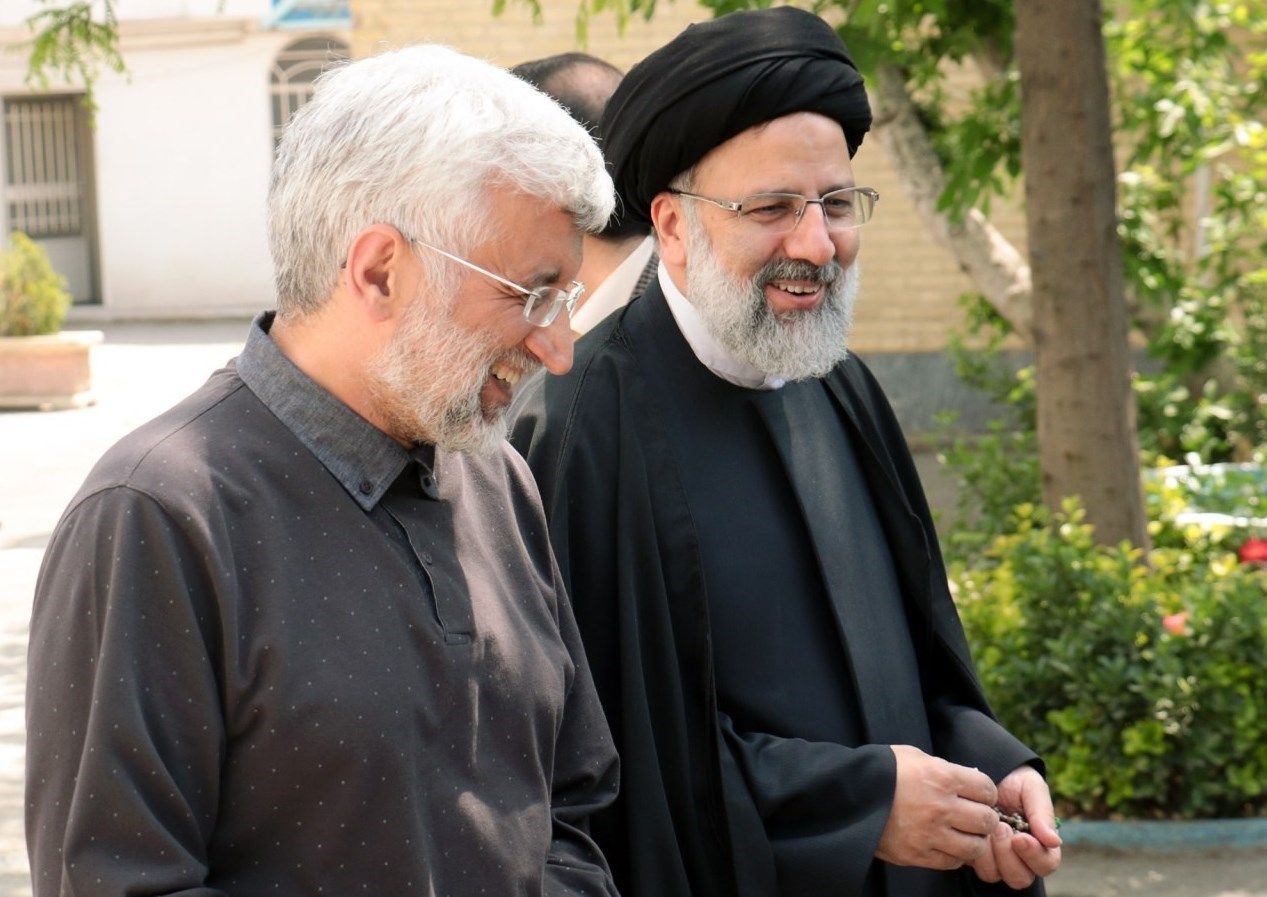Jalili with former president Ebrahim Raisi in August 2021