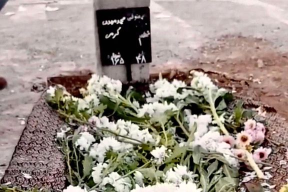 Mohammad Mehdi Karami's grave after his quick burial on January 7, 2023
