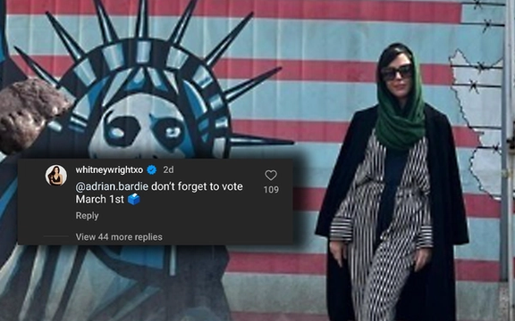 پاسخ پورن استار آمریکایی به کاربر ایرانی: شرکت در انتخابات را فراموش نکن