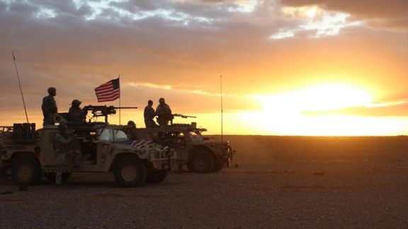 File photo of US troops training at al-Tanf base at the Syrian-Iraqi borders (November 2017)