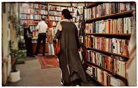 The interior of Dey bookstore in Tehran