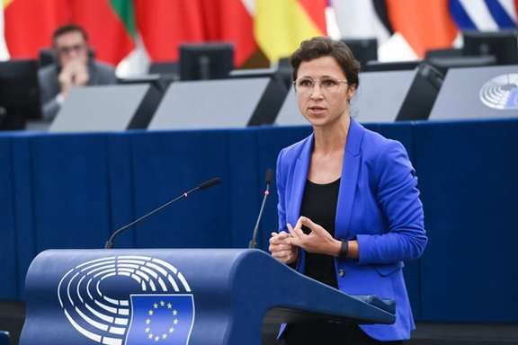 Germany's Hannah Neumann a strong proponent of listing the IRGC speaking in the European Parliament