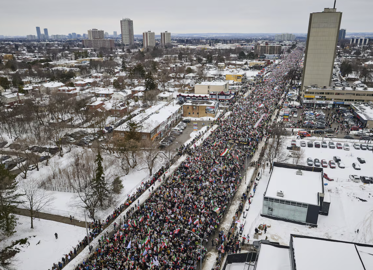 Around 250,000 Iranian people attended a massive rally in Munich, Germany, on Feb. 14, 2026