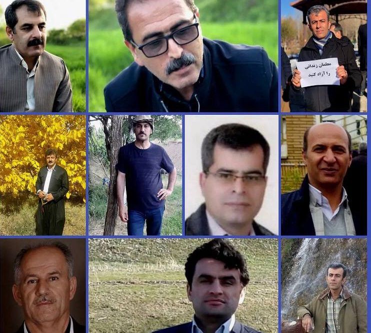 عشرة معلمين معتقلين في سجن "سقز" بإيران يضربون عن الطعام