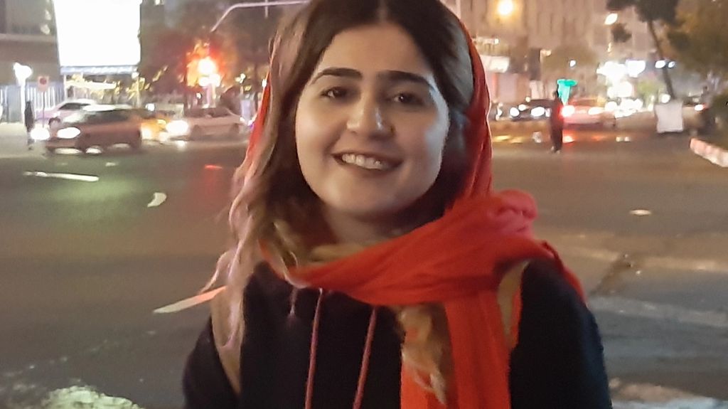 Activist Sepideh Gholain, who was re-arrested on Monday in Iran.