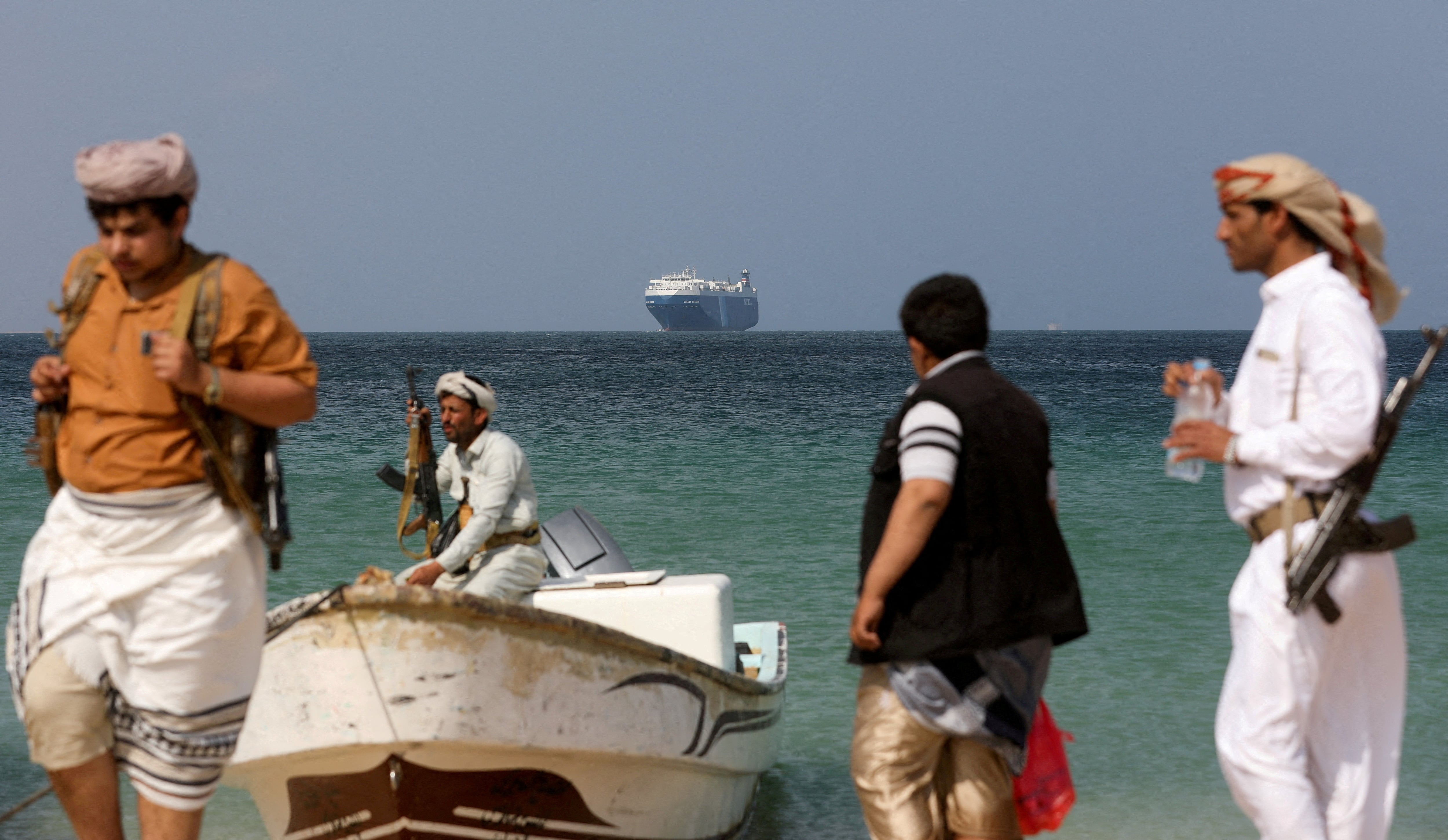 Ship Evacuated and Ablaze After Attack by Iran-Backed Houthis