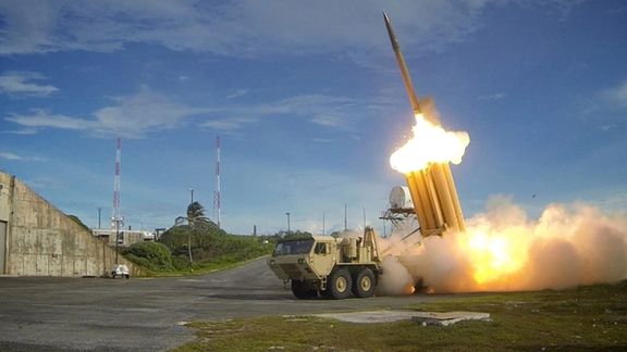 A THAAD interceptor is launched during a test