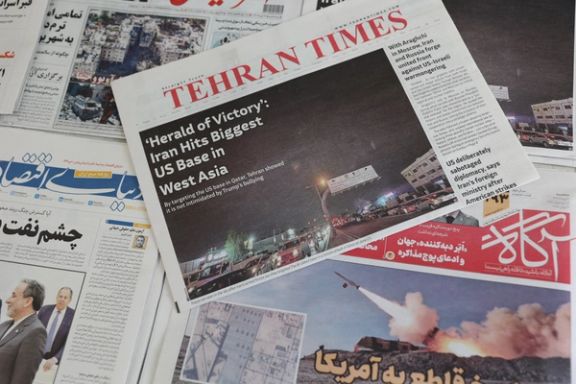 A view of Iranian newspapers, during early hours of ceasefire, in Tehran, Iran, June 24, 2025.