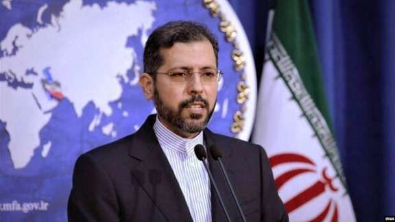 Iran's foreign ministry spokesman Saeed Khatibzadeh. File Photo