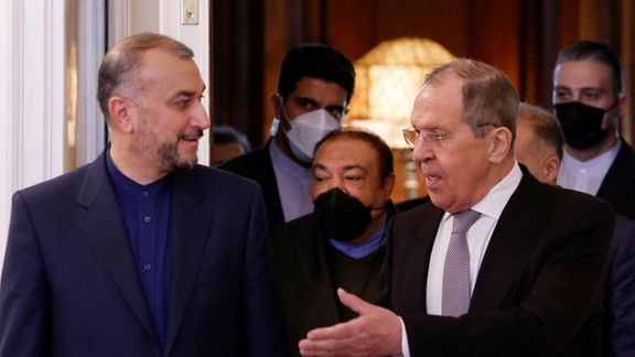 Russian and Iranian foreign minister in Moscow on March 15, 2022