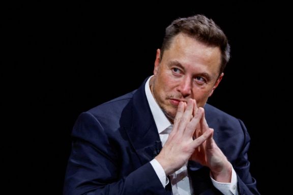 Elon Musk during a conference at the Porte de Versailles exhibition center in Paris, France, June 16, 2023