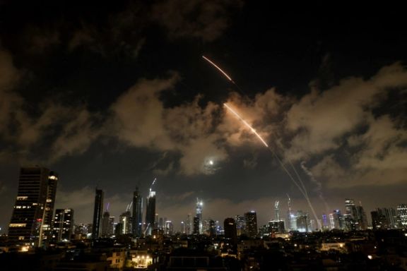 An interceptor missile is seen from Jerusalem, after missiles are launched from Iran, June 18, 2025.