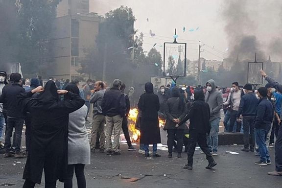 Protests in November 2019 in Tehran, Iran