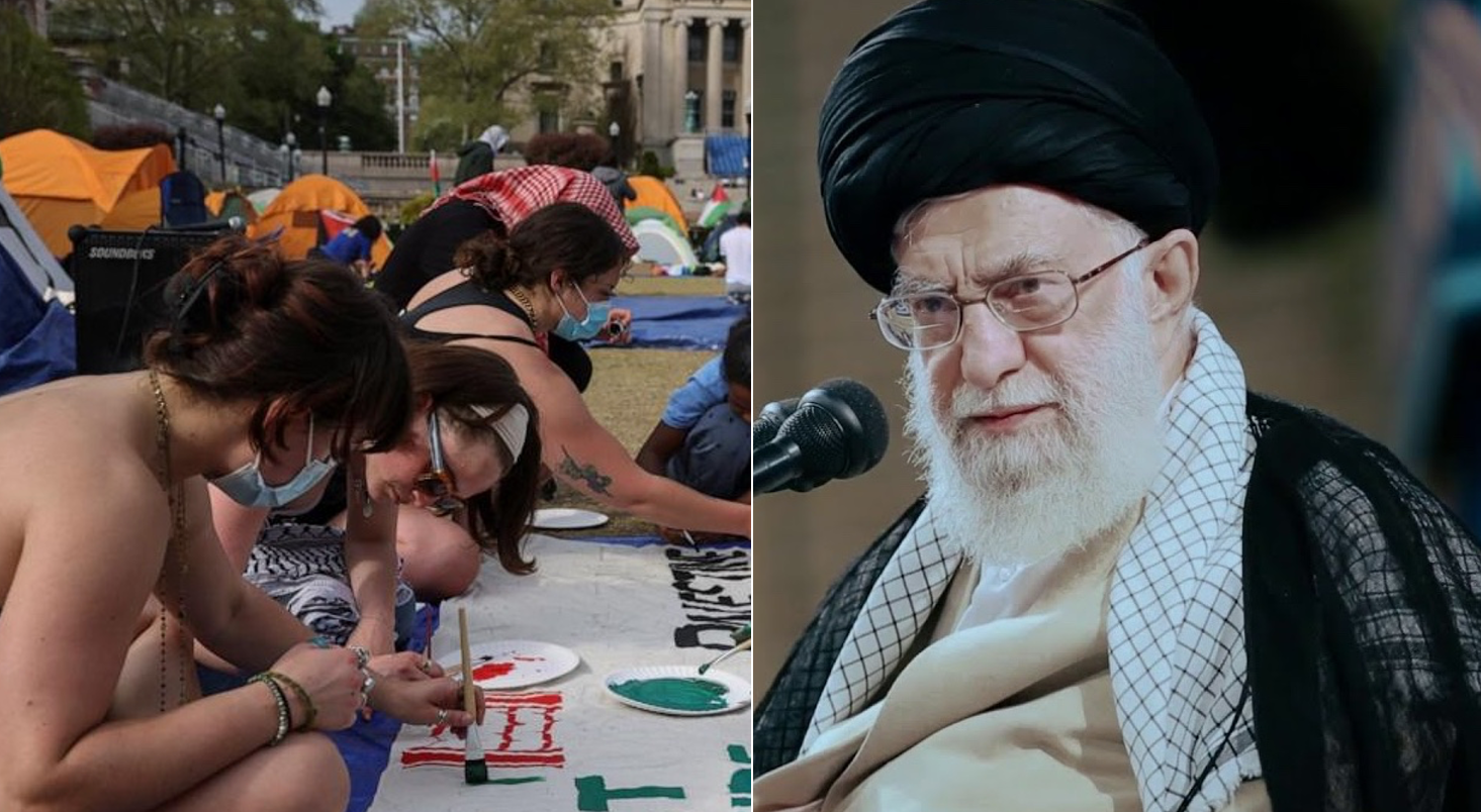 خامنه‌ای دانشجویان حامی فلسطین در آمریکا را از «جبهه مقاومت» خواند