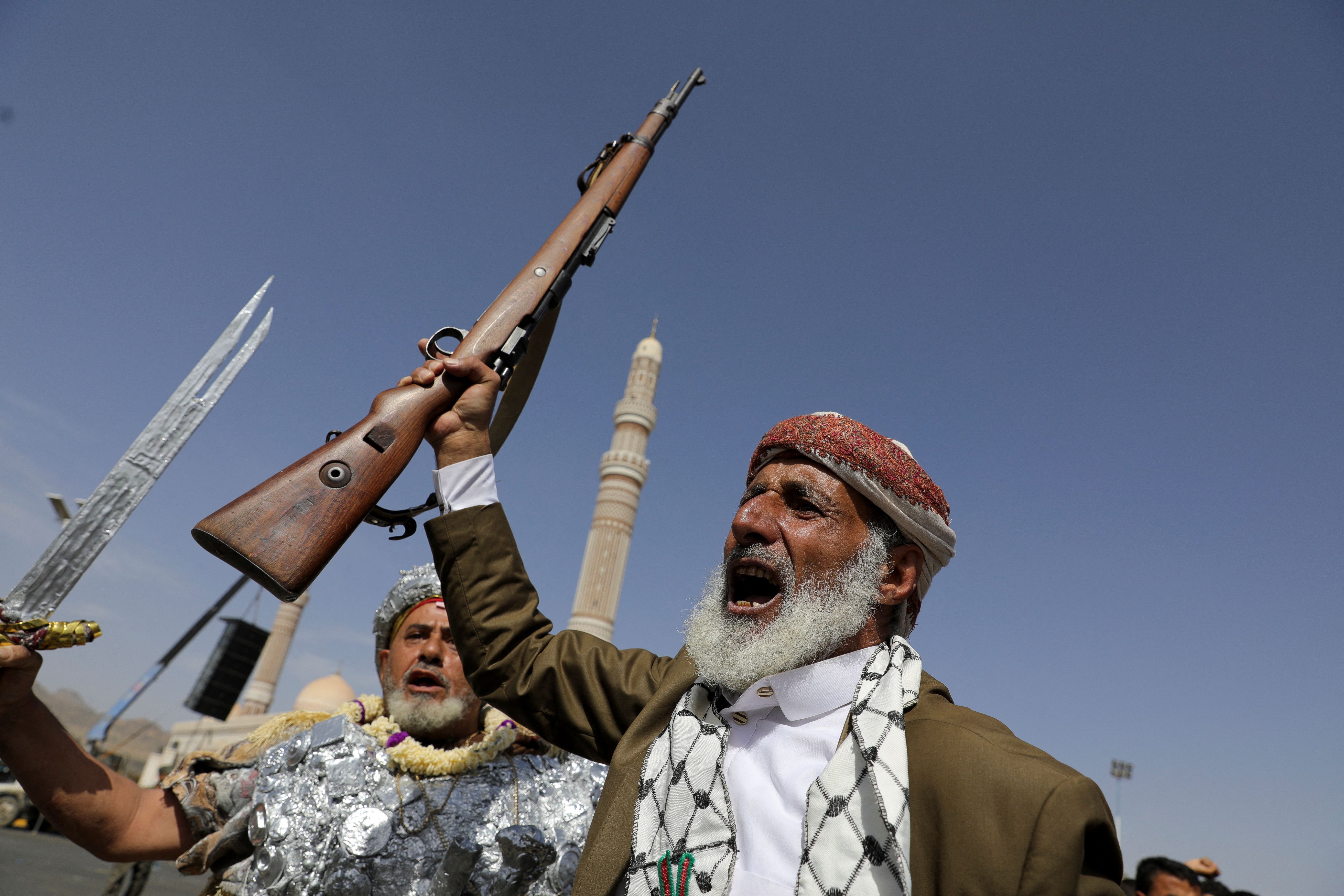 تظاهرات حوثی‌های یمن در حمایت از فلسطین، صنعا، ۱۱ خرداد