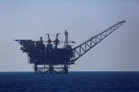 An Israeli offshore gas platform