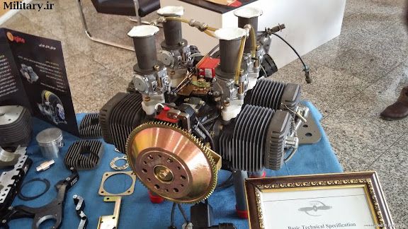 Iranian Mado MD550 engine, based on the German Limbach L550 engine (file photo)