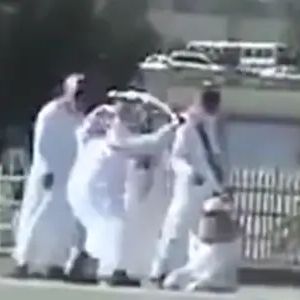 Screen grab from a beheading in Saudi Arabia