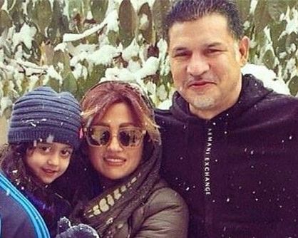 An undated photo of Ali Daei and his family