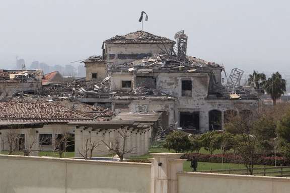 Damage by Iran's missile attack on Erbil on March 13, 2022
