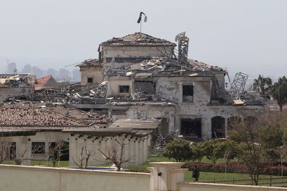 The villa in Erbil that reportedly was the target of Iran's ballistic missiles. March 13, 2022