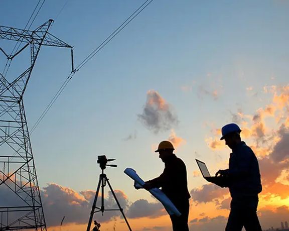 Electricity grid in Western Iran, near Iraq