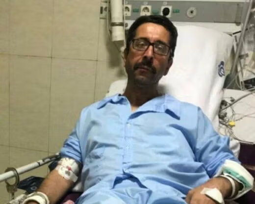 Hamid Qarahassanlou hospitalized, image released in February 2023 by Iranian state-media