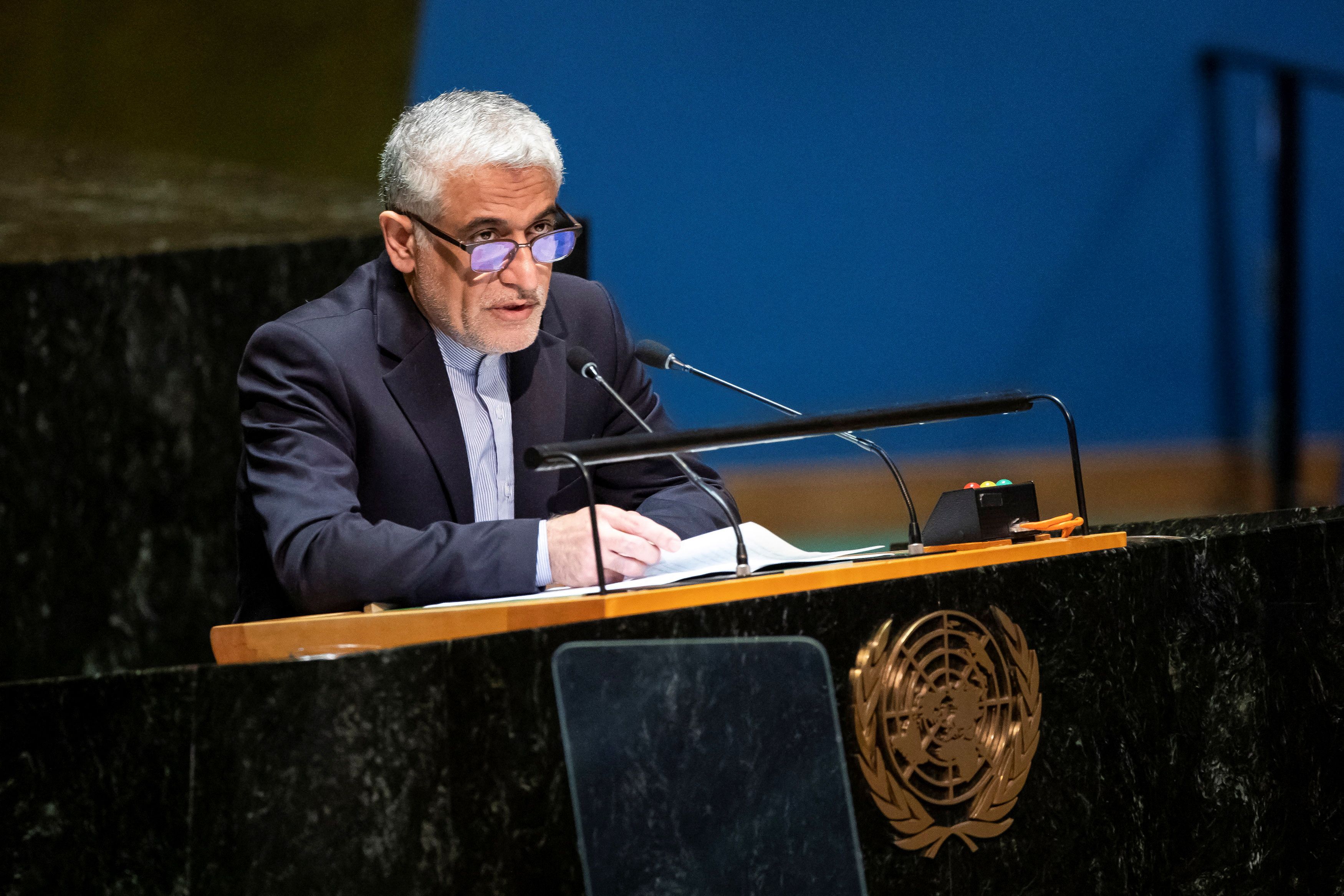 ممثل طهران لدى الأمم المتحدة: الهجمات الإيرانية على القواعد الأميركية دفاع مشروع عن النفس