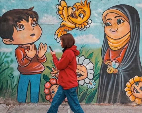 An Iranian women without headscarf in Tehran