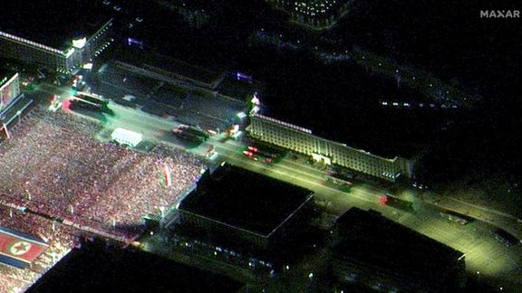 تصاویر ماهوارهای از رونمایی تسلیحات کره شمالی در یک رژه نظامی در پیونگیانگ خبر میدهد