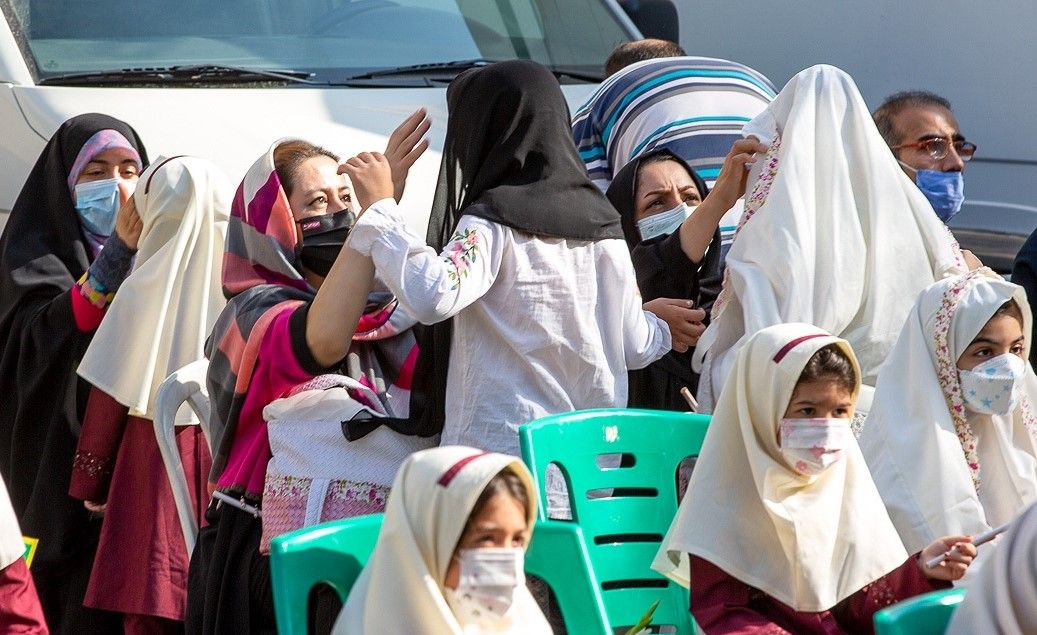 First day of school in Iran. September 21, 2021
