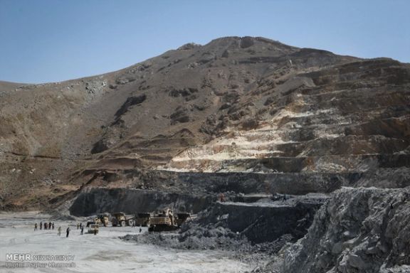 A view from Zarshouran gold mine in in West Azarbaijan province