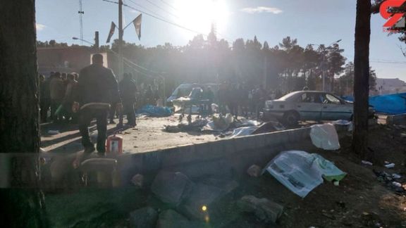 گزارشها از دستکم ۲۰ کشته و دهها مجروح در انفجار در مراسم قاسم سلیمانی