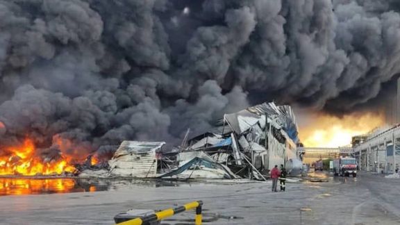 Large Blaze Destroys Food Processing Plant In Iran