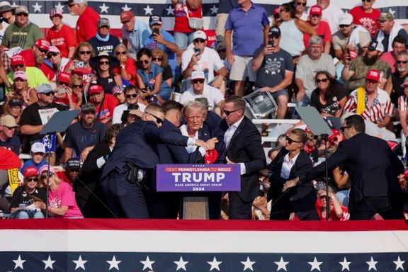 Donald Trump was targeted during a campaign rally