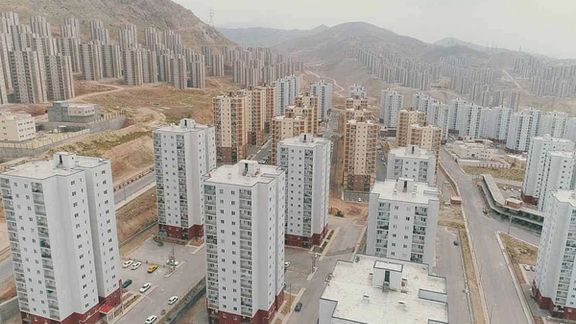 A rendering of a government housing project gone wrong in Iran in early 2010s.
