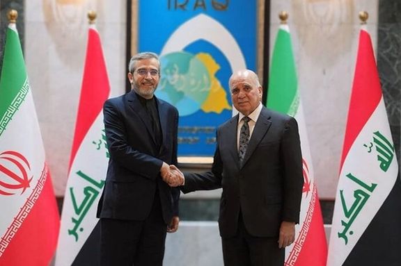 Iran’s Acting Foreign Minister Ali Bagheri Kani met and held talks with Fuad Hussein, Foreign Minister of Iraq in Baghdad on June 13, 2024
