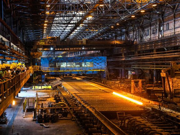 File photo of an Iranian steel plant