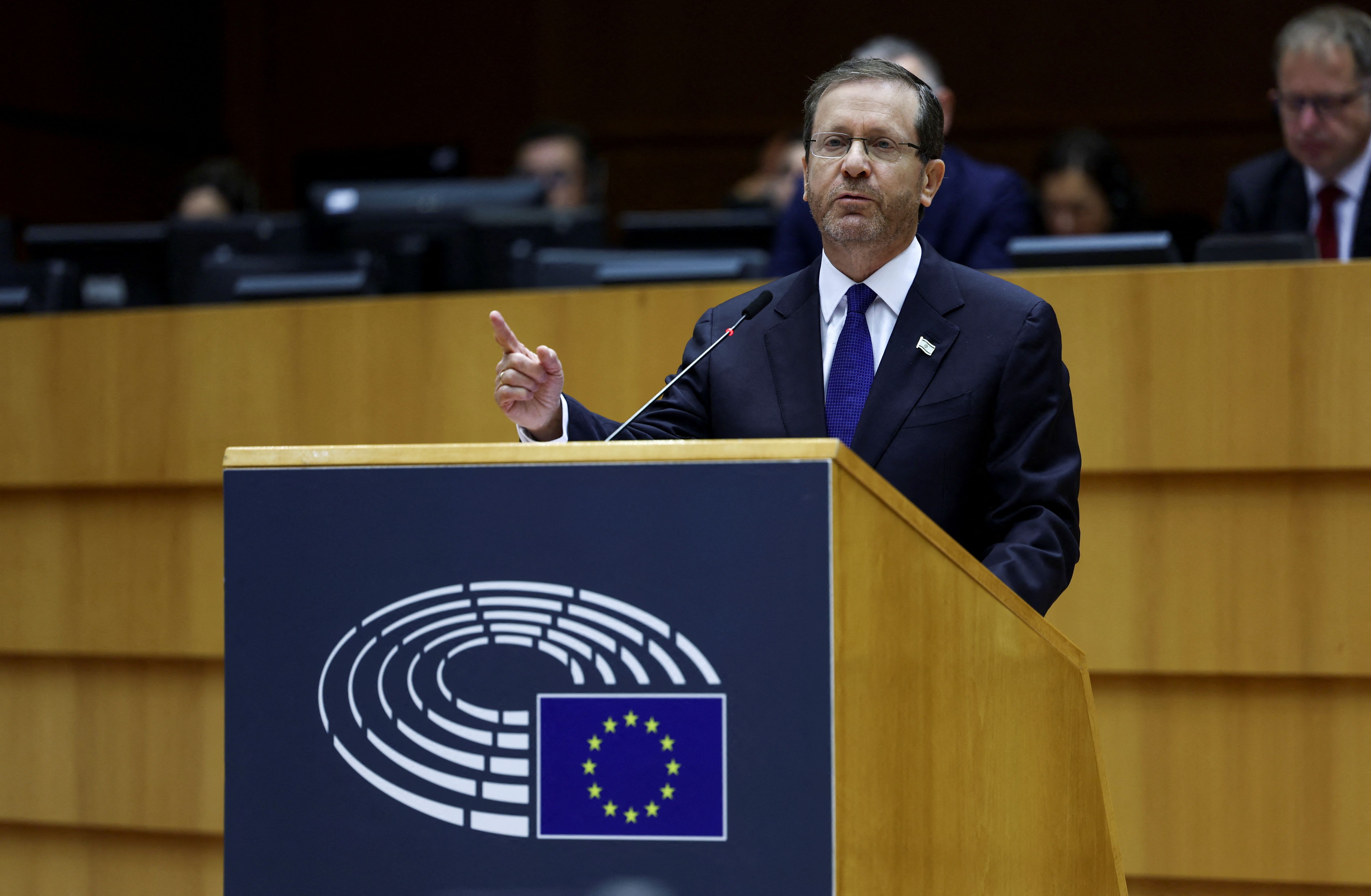 رییس‌جمهوری اسرائیل از پارلمان اروپا خواست علیه جمهوری اسلامی اقدام کند