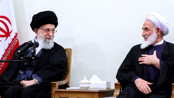 Supreme Leader Ali Khamenei (left) and Abas Ali Soleimani, a high-ranking cleric who was a member of the Assembly of Expert