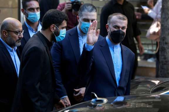 Iran's foreign minister Hossein Amir-Abdollahian in Beirut. October 7, 2021