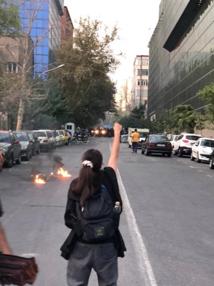 Woman, Life, Freedom protester in Iran, 2022