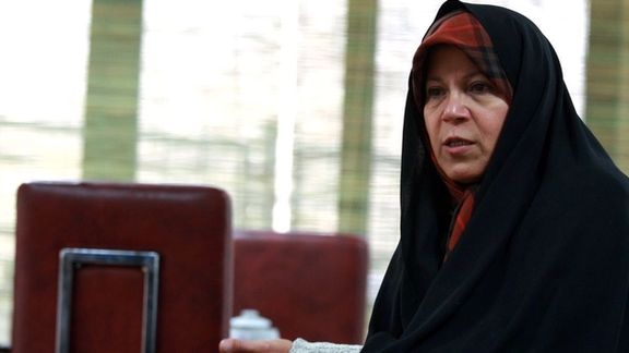 Faezeh Hashemi, the daughter of Iran’s former president Akbar Hashemi Rafsanjani