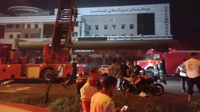 مقتل ما لا يقل عن 9 أشخاص نتيجة حريق بمستشفى في إيران