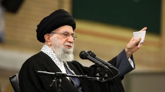Ali Khamenei speaking to a selected audience on January 9, 2023