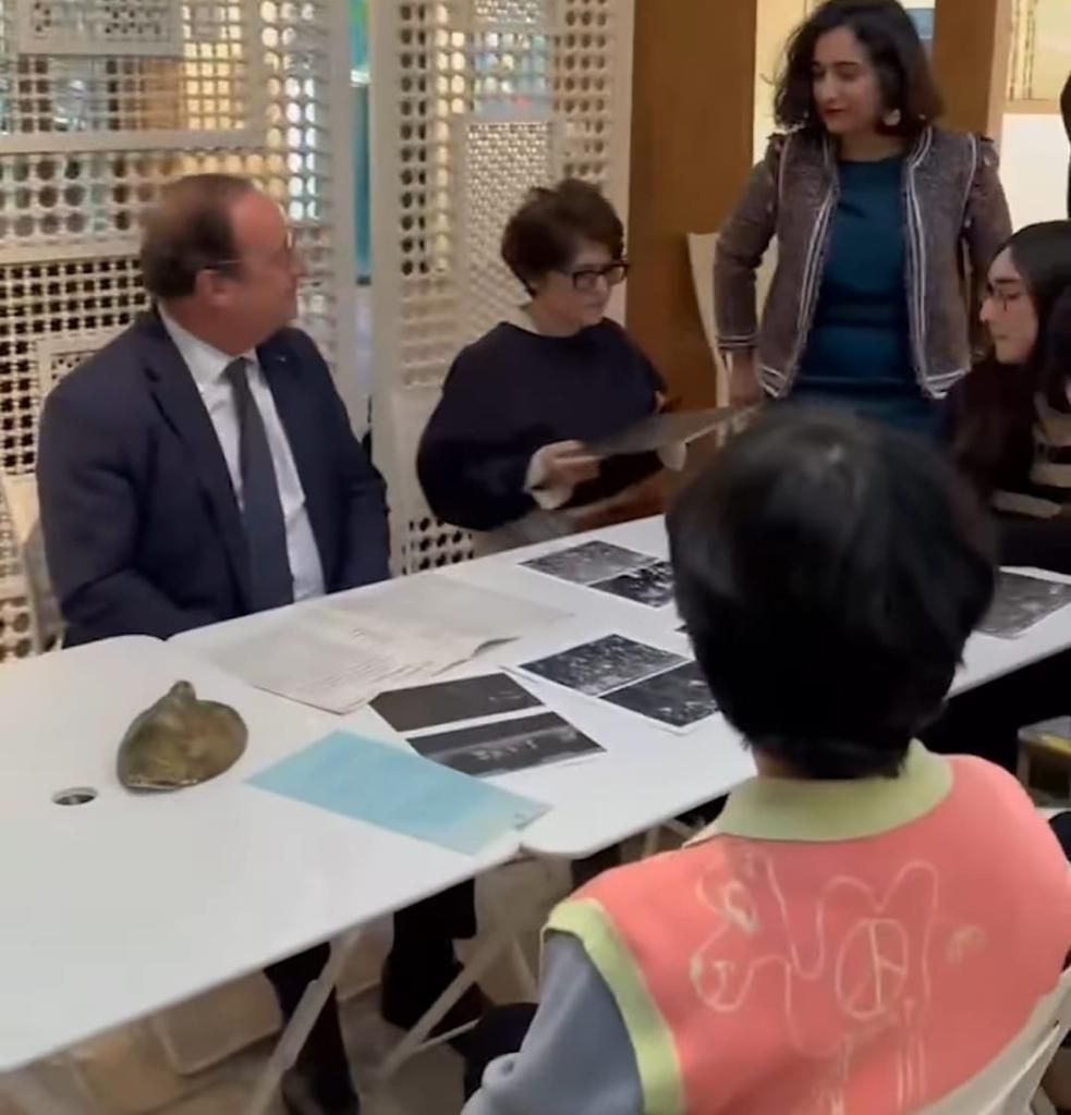  فرانسوا اولاند در نشستی با چهار زن ایرانی درباره جنبش «زن زندگی آزادی» گفتگو کرد